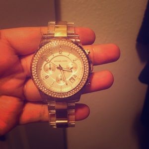 Rose gold Michael Kors watch